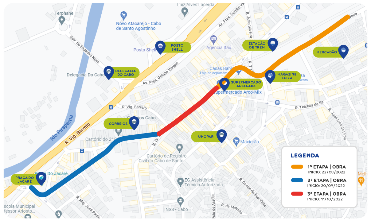 Mapa obra Cabo de Santo Agostinho